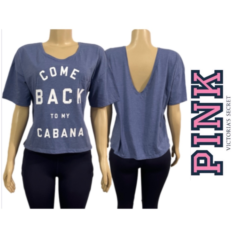 Victoria's Secret Come Back To My Cabana Short Sleeve Top Shirt‎ Cover Up 6079 M